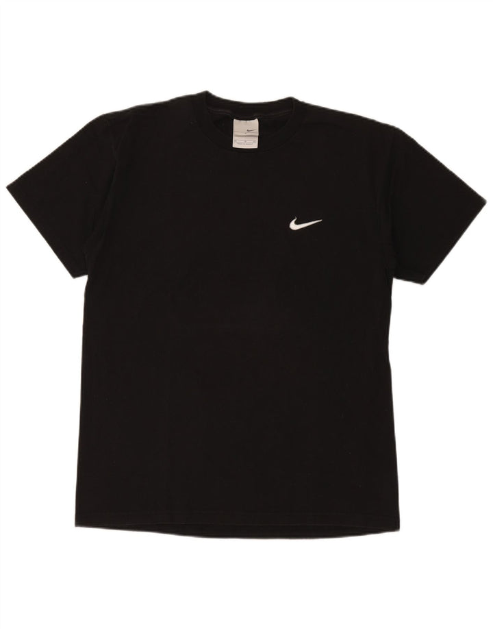 Camiseta gráfica masculina NIKE Top médio de algodão preto