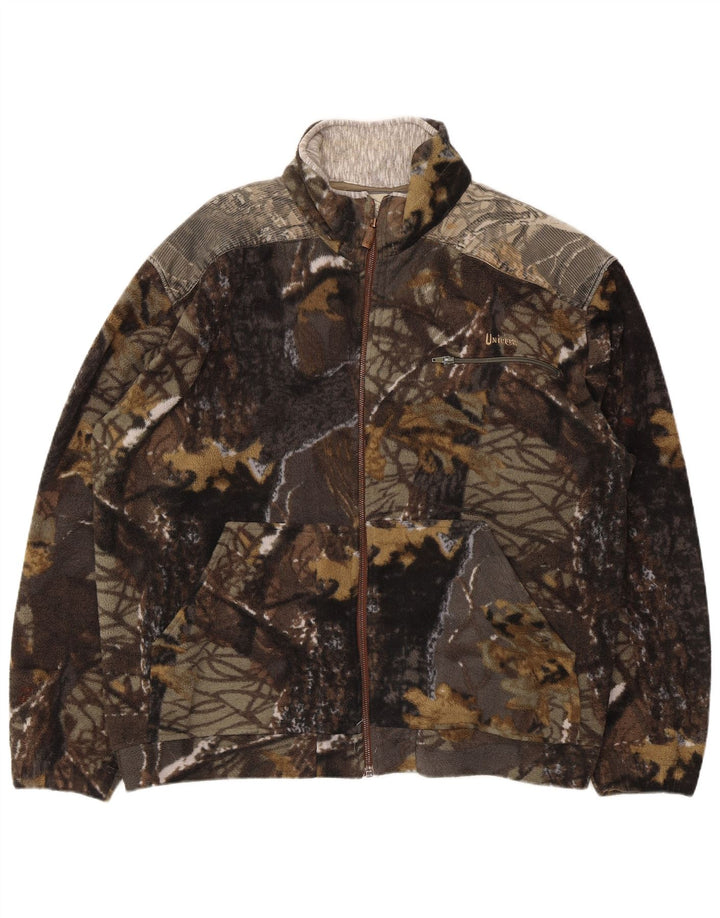 Jaqueta de lã masculina Univers UK 42 XL poliéster camuflado multicolorido