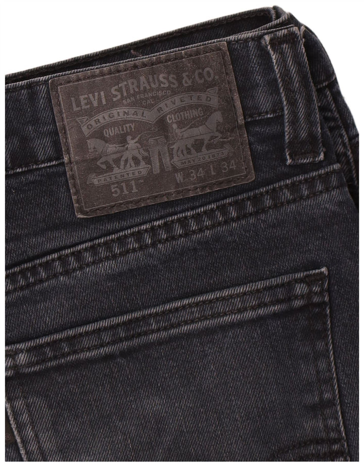 Calça Jeans Levis 511 Slim Masculina W34 L34 Azul Marinho
