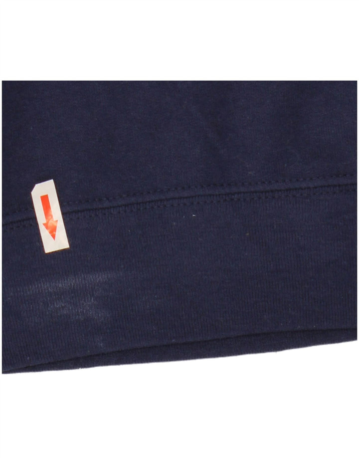 Champion feminino gráfico oversized moletom jumper Reino Unido 10 pequeno azul marinho