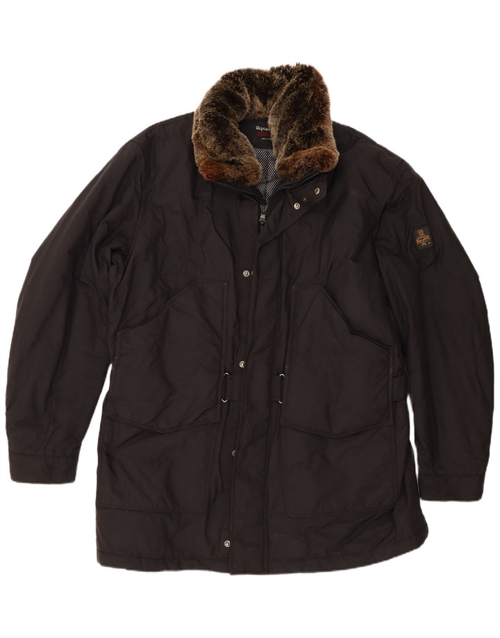 Jaqueta corta-vento masculina Refrigiwear Regular Fit UK 44 2XL preto nylon