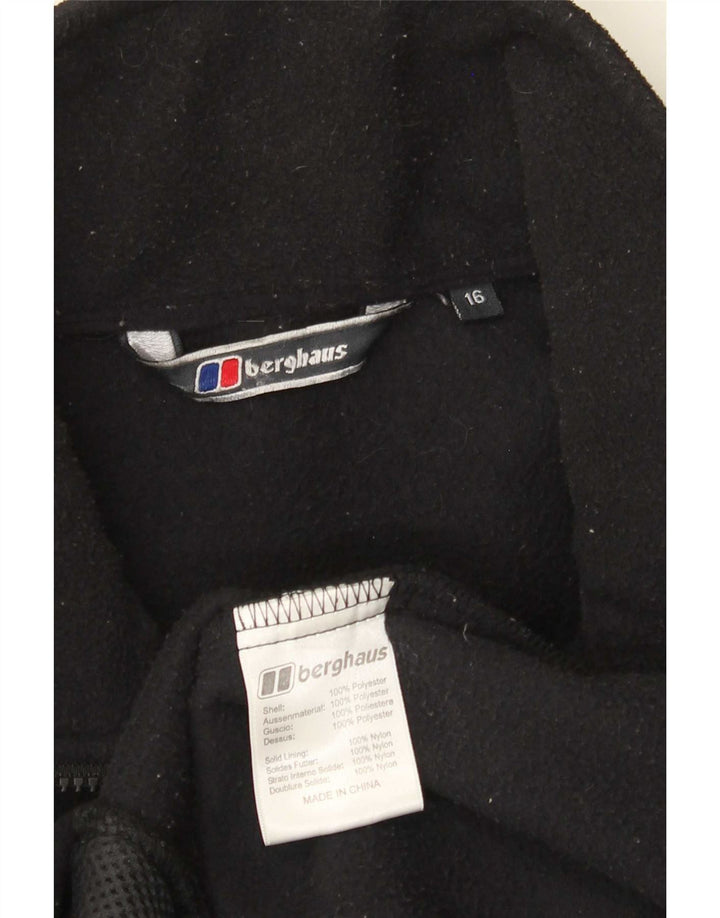 Jaqueta de lã feminina Berghaus UK 16 grande poliéster preto