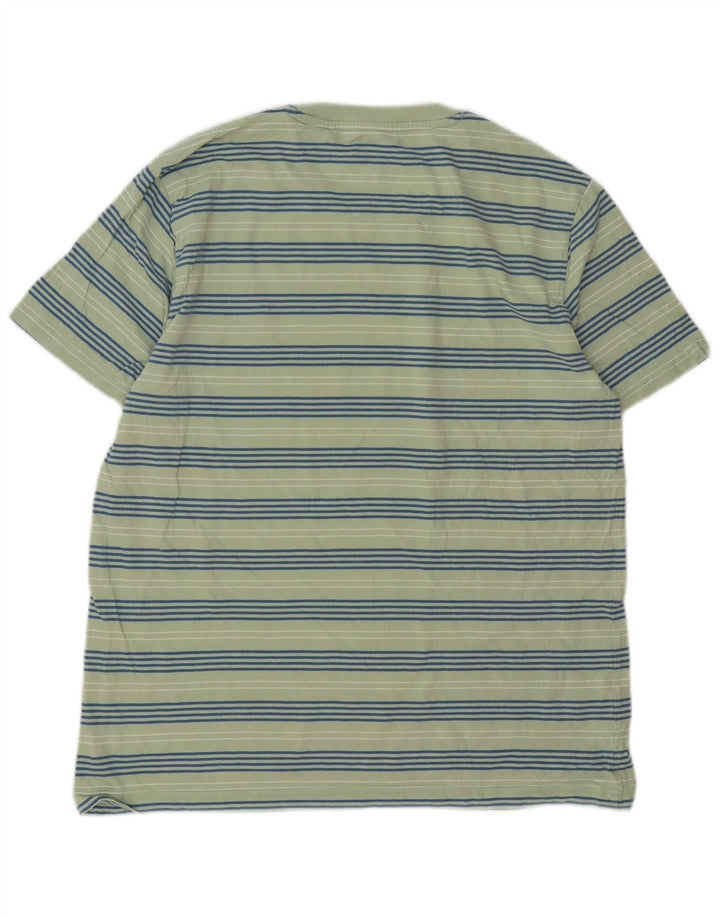 Camiseta masculina Penguin Top grande listrada verde