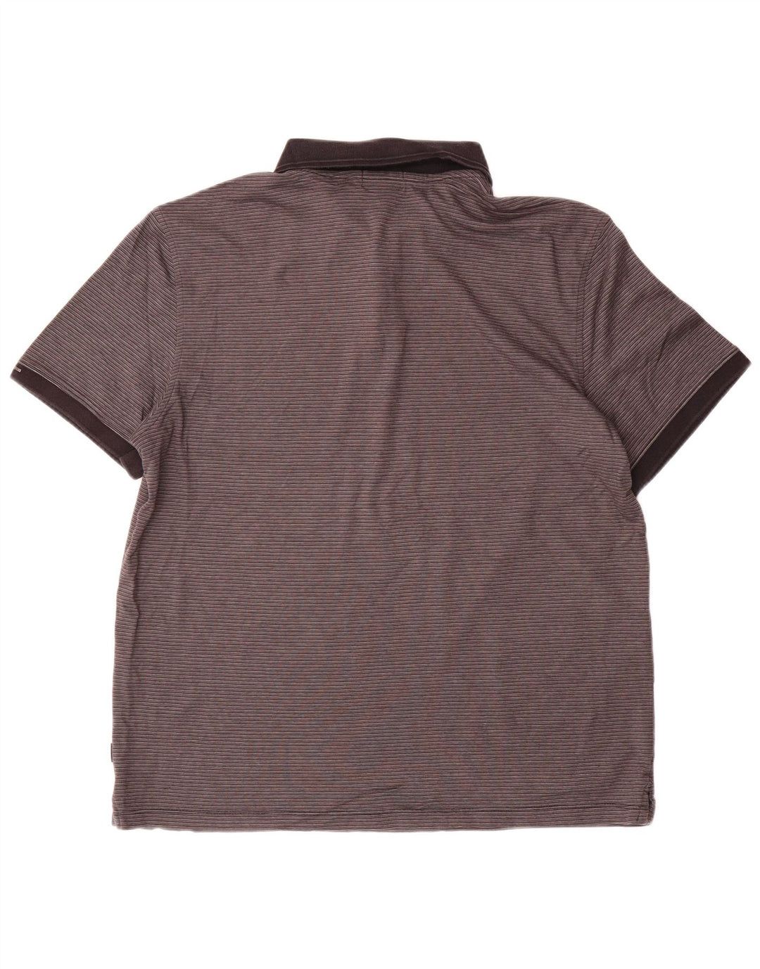 Camisa polo masculina CALVIN KLEIN grande algodão listrado cinza