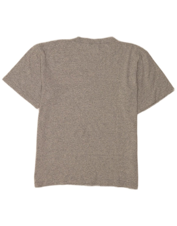Camiseta masculina estampada Champion grande cinza manchado