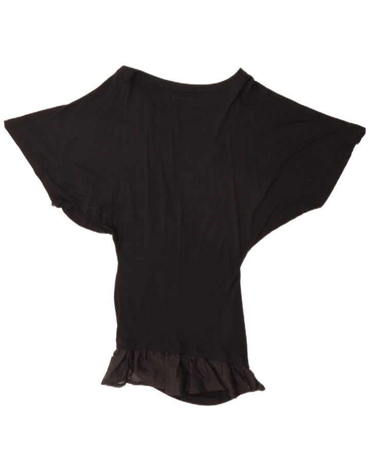 Vestido túnica feminino Versace Batwing IT 48 XL preto viscose