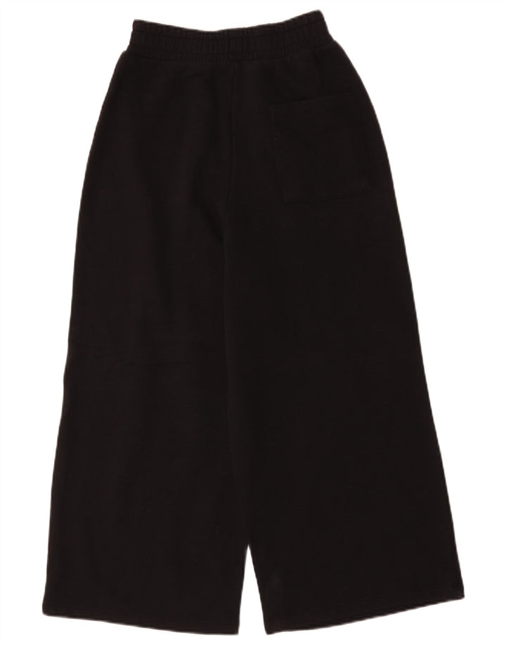 Zara Womens Capri Calças de treino Reino Unido 8 Pequeno Preto