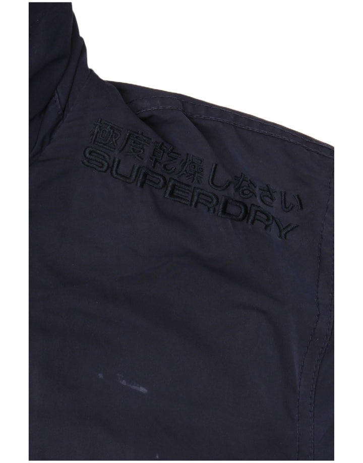 Superdry Mens Bomber Jacket UK 40 Grande Poliéster Azul Marinho