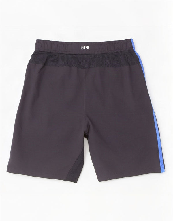 Shorts esportivos Nike Boys Inter Milan 12-13 anos grandes pretos poliéster