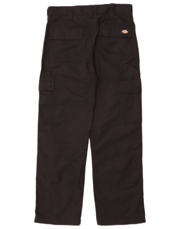 Calças cargo retas masculinas Dickies W30 L30 poliéster preto