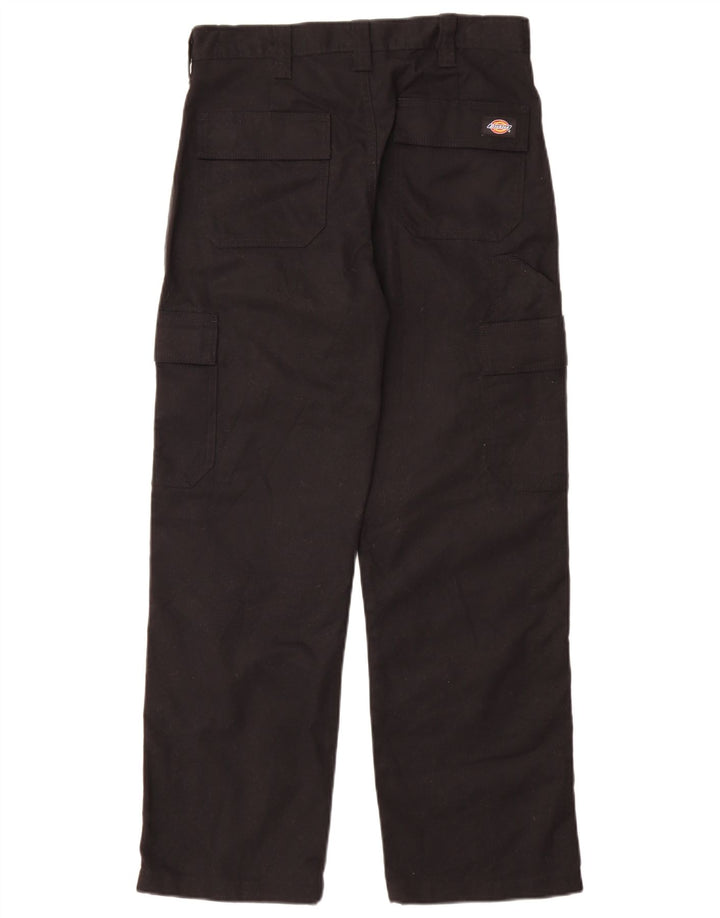 Calças cargo retas masculinas Dickies W30 L30 poliéster preto