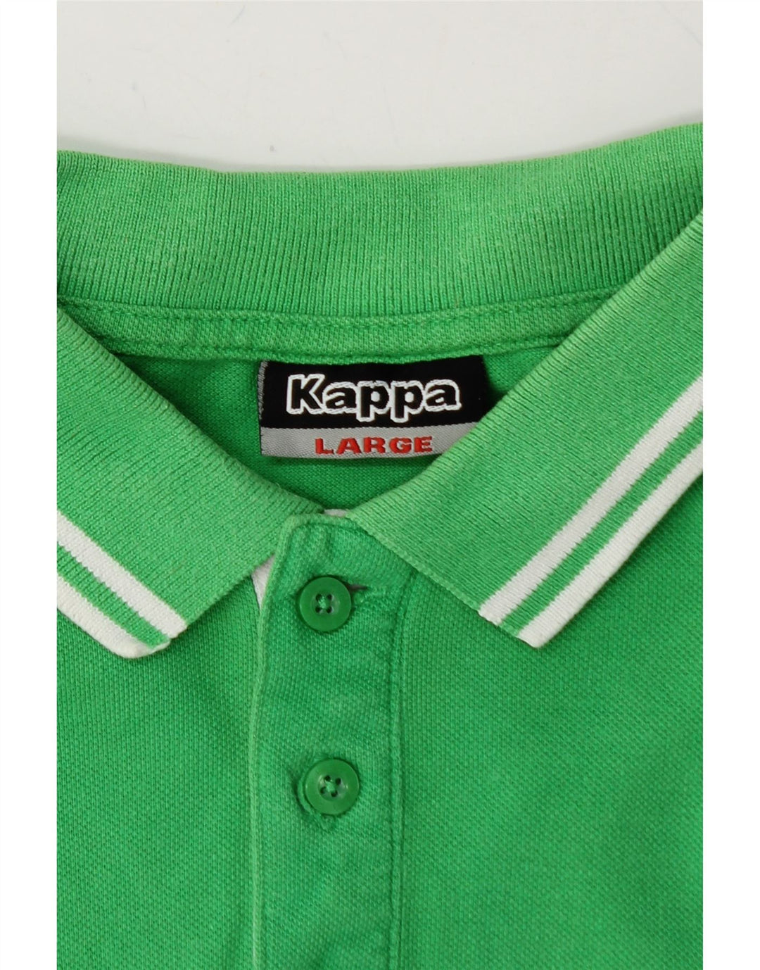 Camisa polo masculina KAPPA grande algodão verde