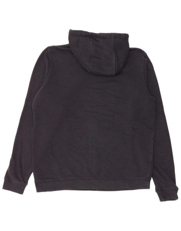 Nike masculino gráfico moletom com capuz médio algodão preto