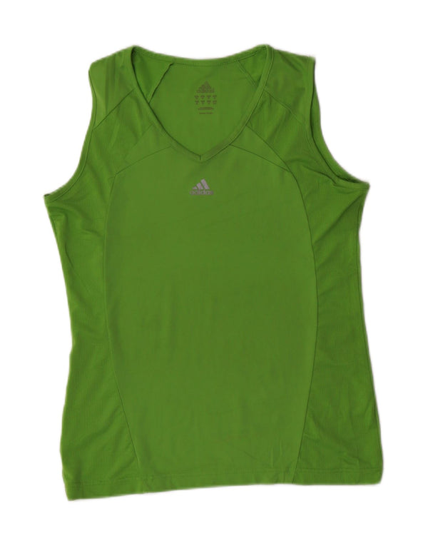 Adidas Womens Vest Top UK 14 Médio Verde