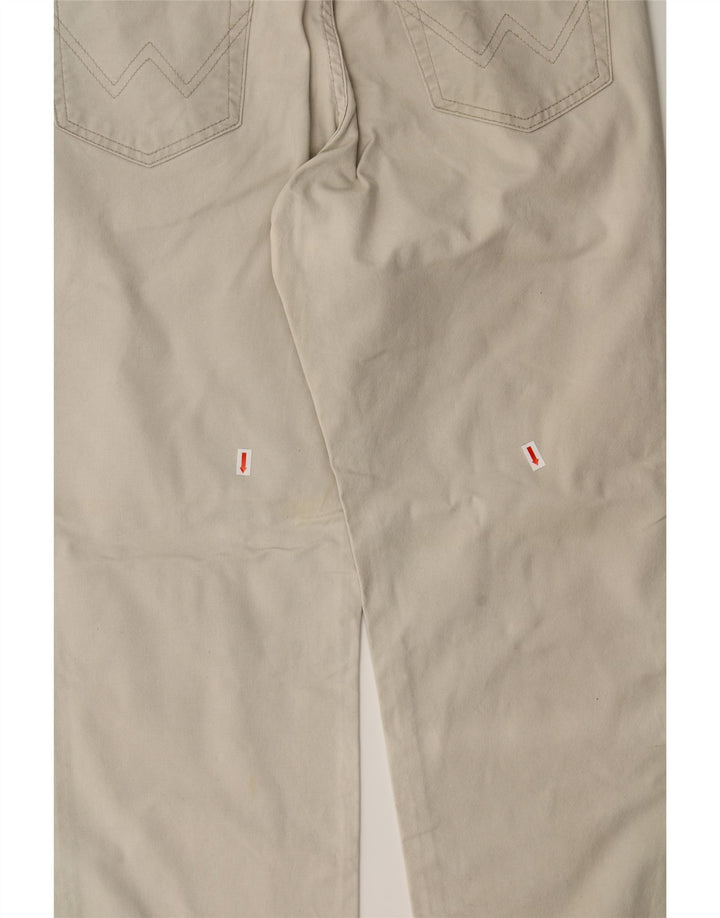 WRANGLER Mens Straight Casual Trousers W35 L30 Beige Cotton Vintage Wrangler and Second-Hand Wrangler from Messina Hembry 