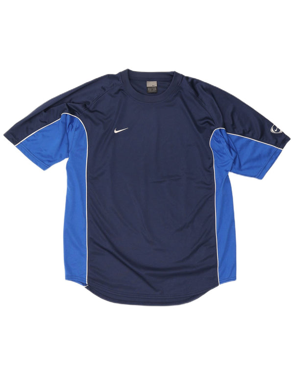 Camiseta masculina Nike UK 45/47 XL azul marinho colorblock poliéster