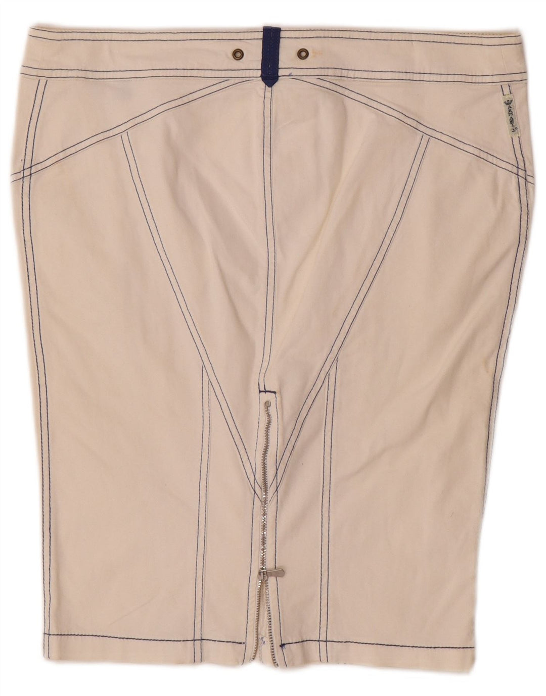 Saia lápis feminina Armani Reino Unido 16 grande W32 branco