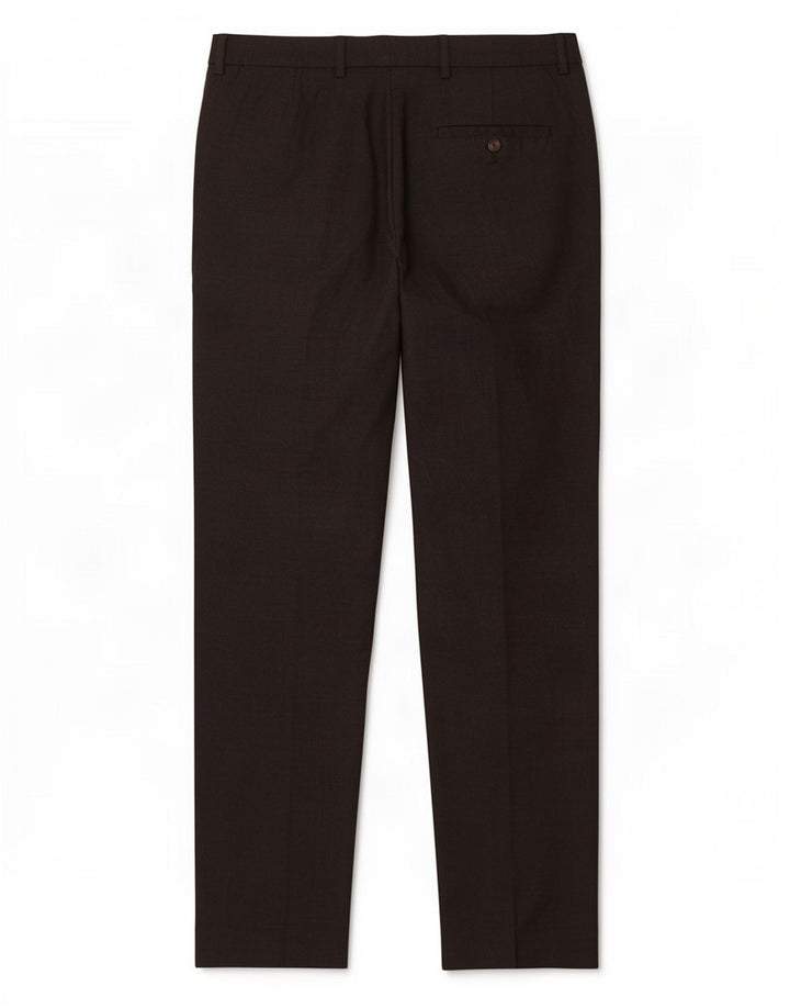 Calça masculina de terno cônico Marks & Spencer W34 L31 poliéster cinza