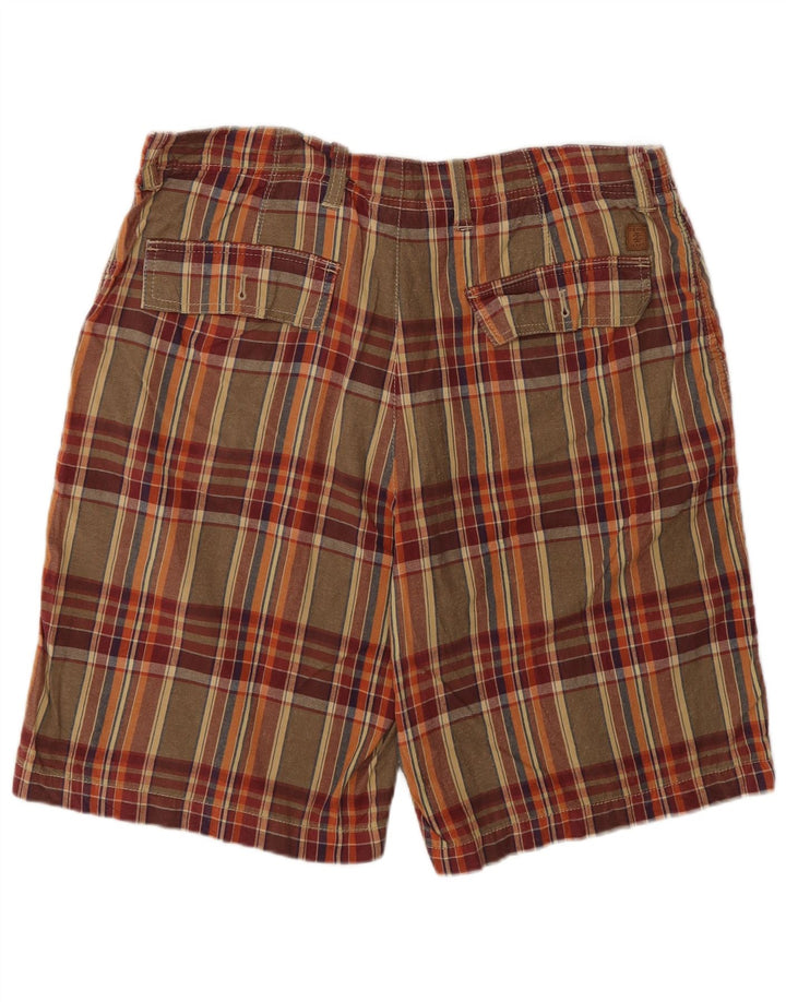 Izod Mens Chino Shorts Grande W34 xadrez multicolorido