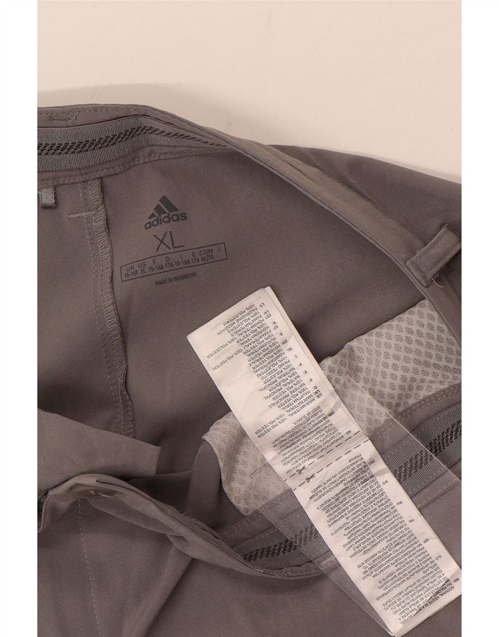Shorts Chino Adidas Menino 15-16 Anos XL Grande Cinza