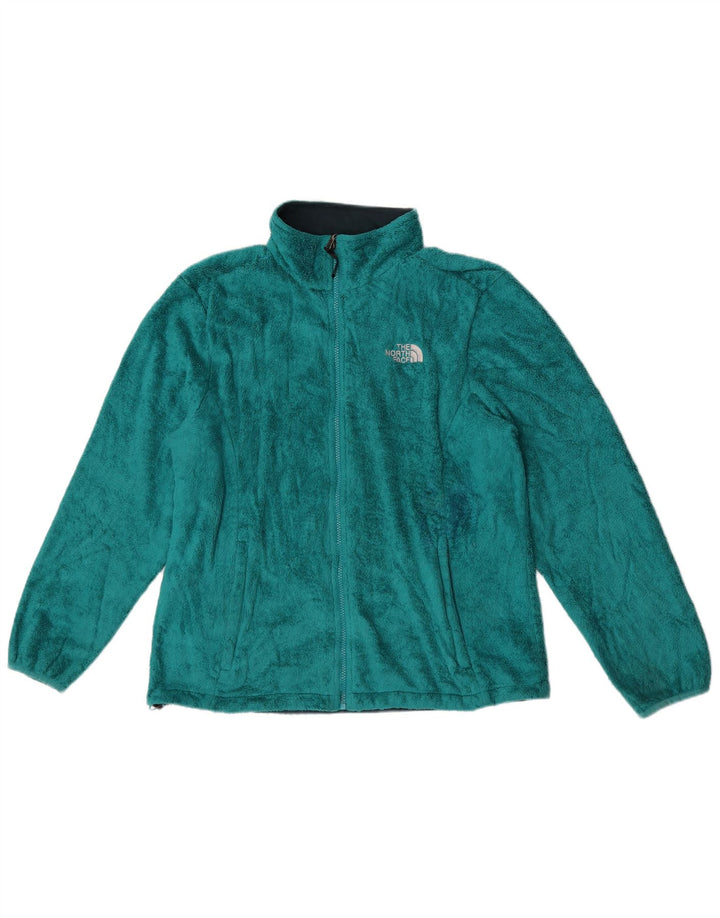 Jaqueta de lã feminina The North Face UK 18 XL poliéster turquesa