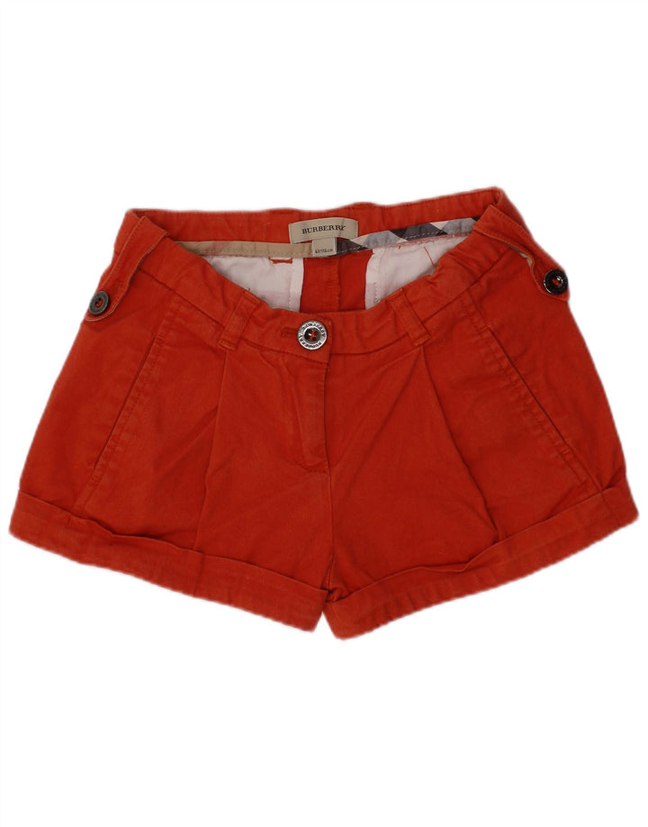 Burberry Girls Chino Shorts 5-6 anos W22 algodão vermelho clássico