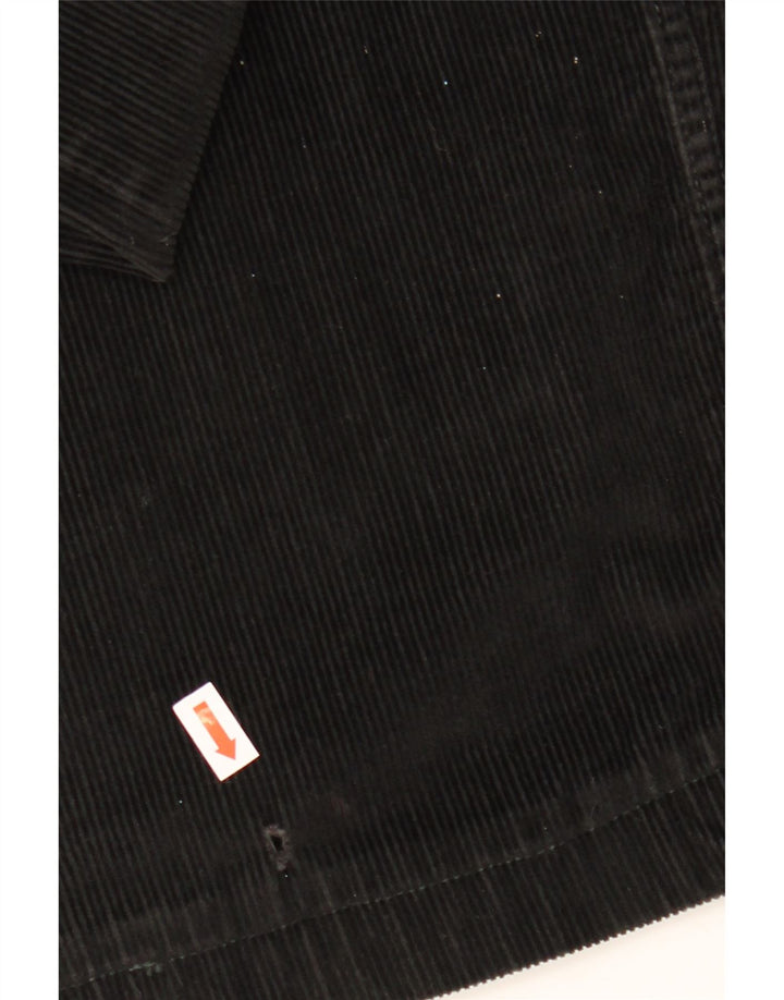 Calça cortada masculina de veludo cotelê CONTE OF FLORENCE IT 50 grande W34 L25 preta