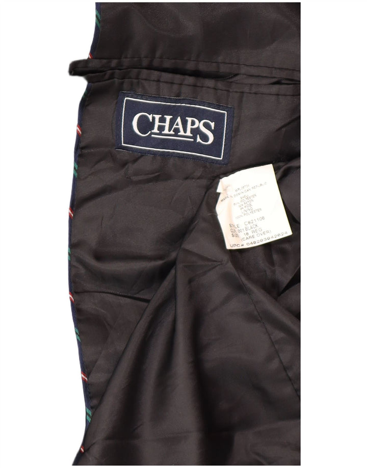 Jaqueta Blazer de 2 botões Chaps Boys 15-16 anos poliéster preto