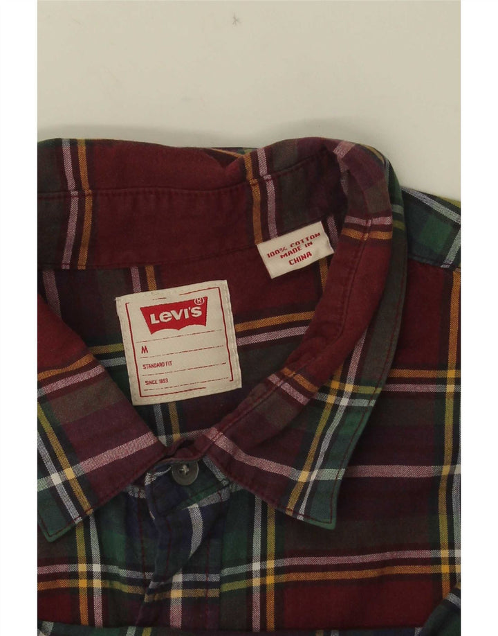 Camisa masculina Levi's Standard Fit média de algodão xadrez multicolorido