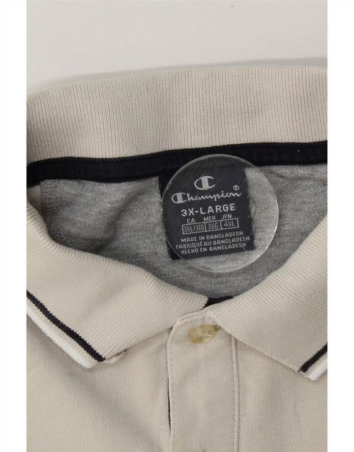 Camisa polo masculina Champion 3XL branca
