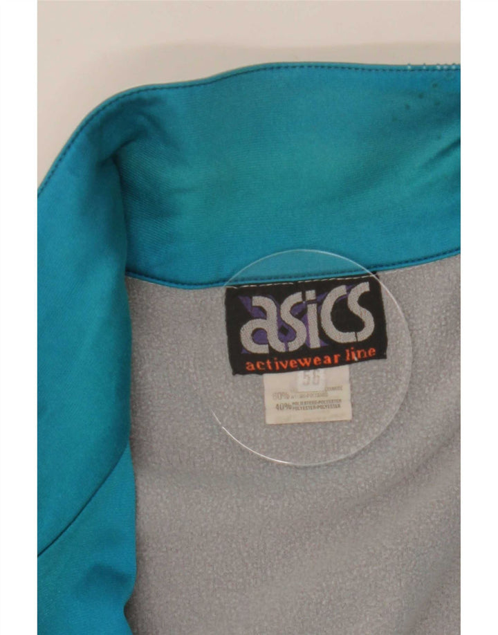 Asics Mens Tracksuit Top Jacket IT 56 XL Preto Colourblock Poliamida