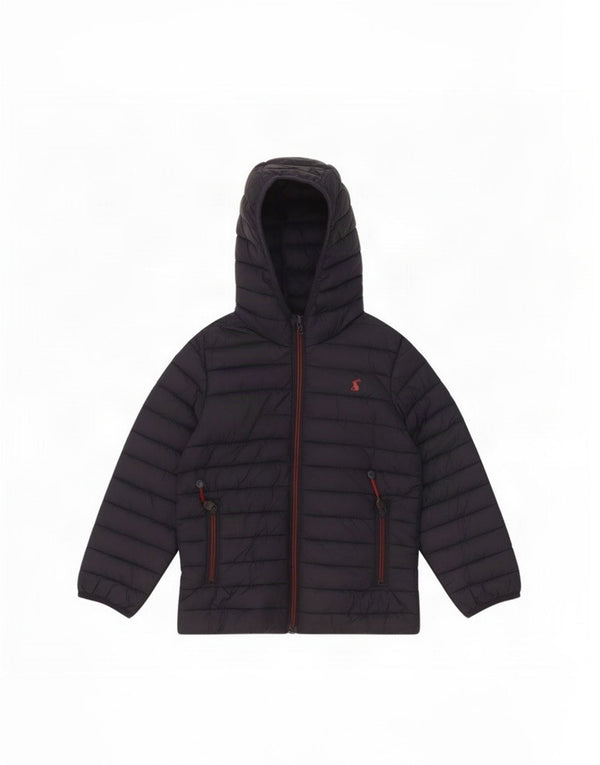 Joules Boys Hooded Padded Jacket 5-6 Years Navy Blue Polyester