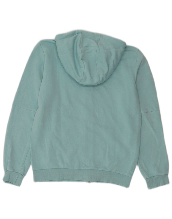 Suéter Puma Boys Graphic Zip com capuz 11-12 anos azul colorblock algodão