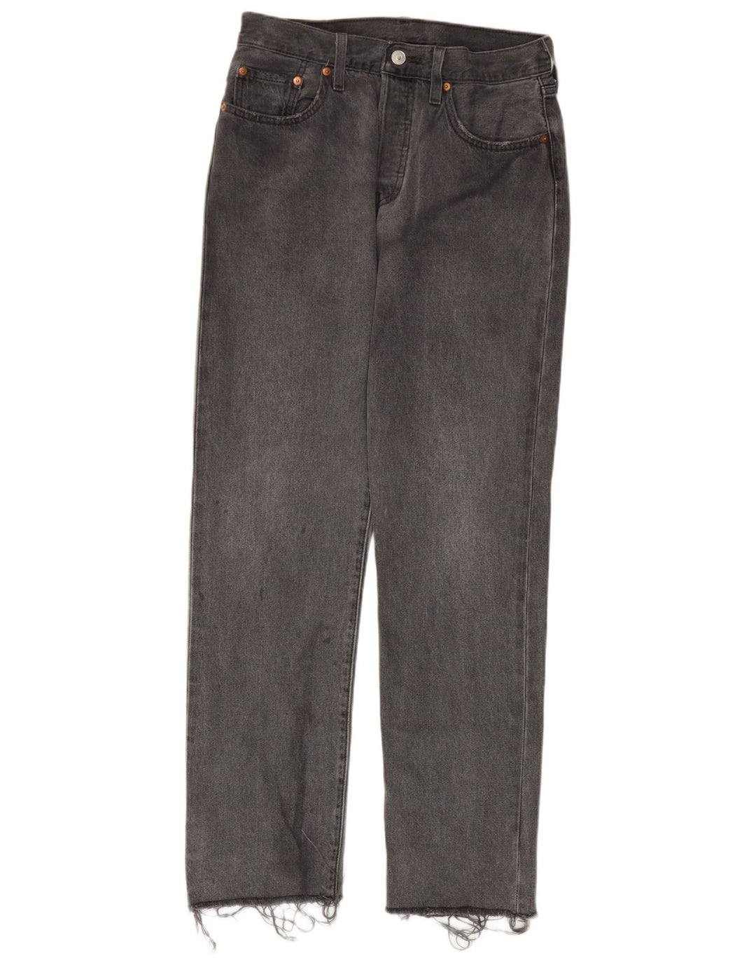 Calça jeans masculina Levi's 501 Straight W27 L30 cinza algodão