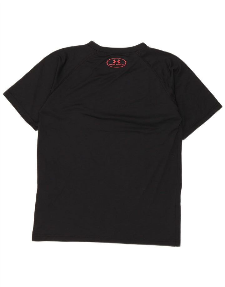 Camiseta gráfica Under Armour Boys Heat Gear Top 9-10 anos médio preto