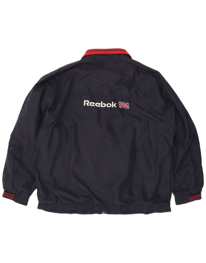 Jaqueta masculina Reebok Graphic Tracksuit Top XL azul marinho poliéster