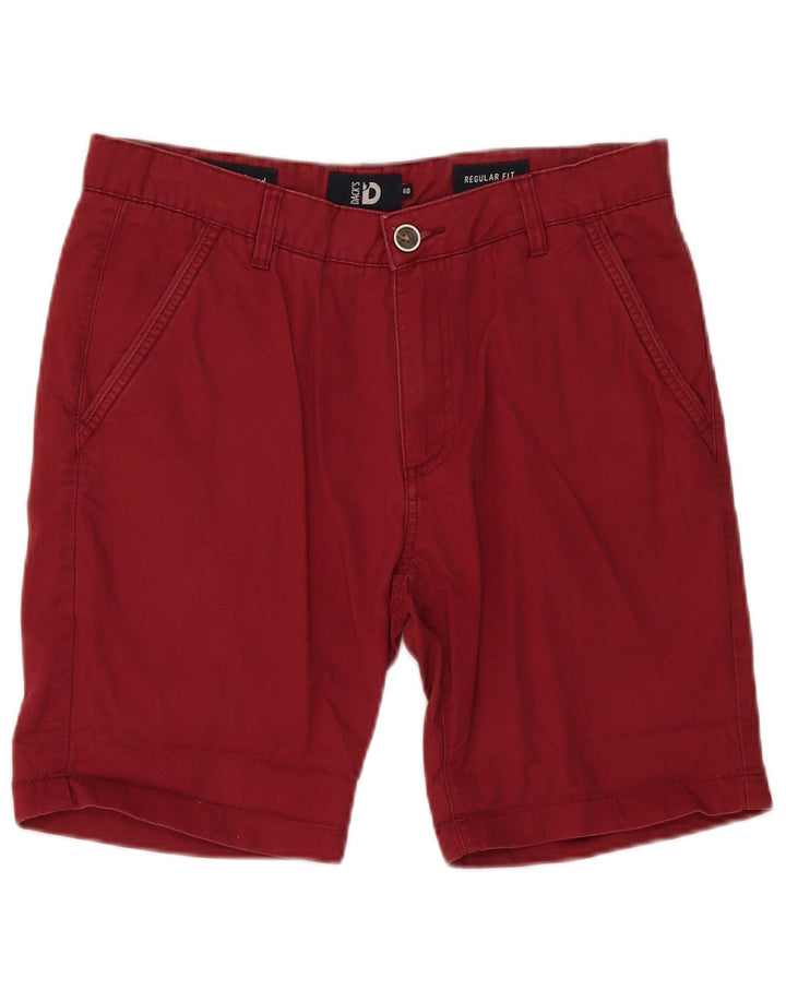 Shorts Chino Masculino Regular Fit da Dack IT 48 Médio W34 Algodão Borgonha