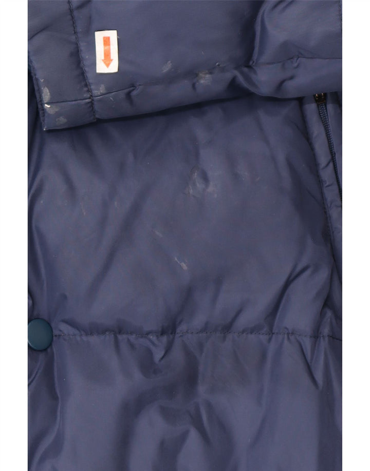 Jaqueta masculina acolchoada com capuz KAPPA UK 38 médio azul marinho poliamida
