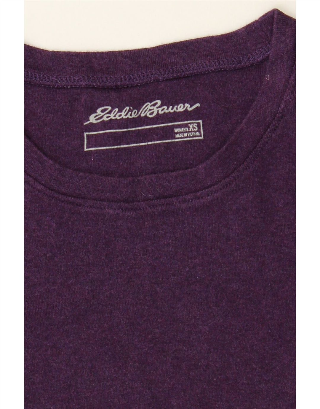 EDDIE BAUER Womens T-Shirt Top UK 6 XS Purple Cotton Vintage Eddie Bauer and Second-Hand Eddie Bauer from Messina Hembry 