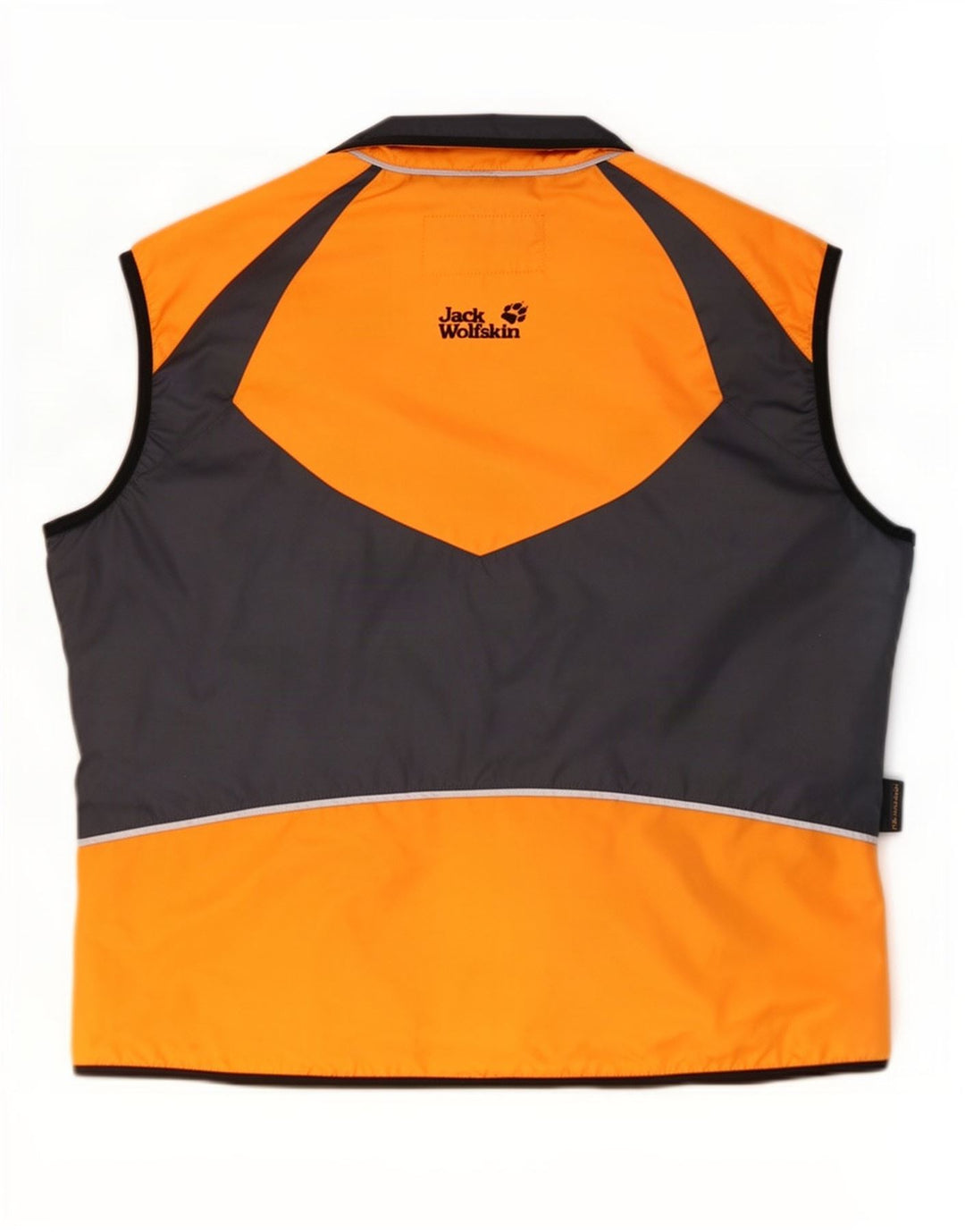Jack Wolfskin Mens Gilet UK 40 Grande Laranja Colourblock Poliéster