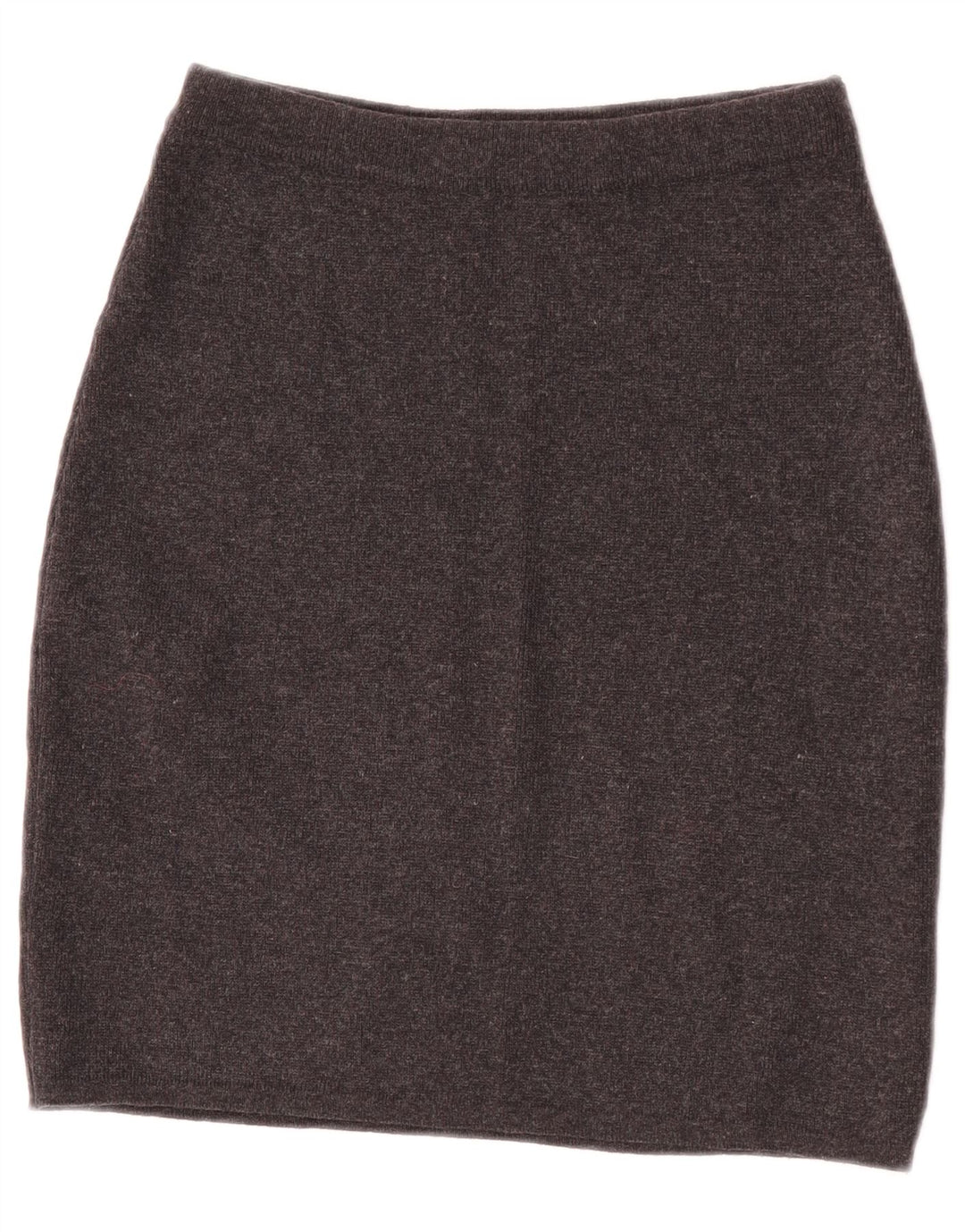 Saia lápis feminina vintage de malha W26 pequena cinza
