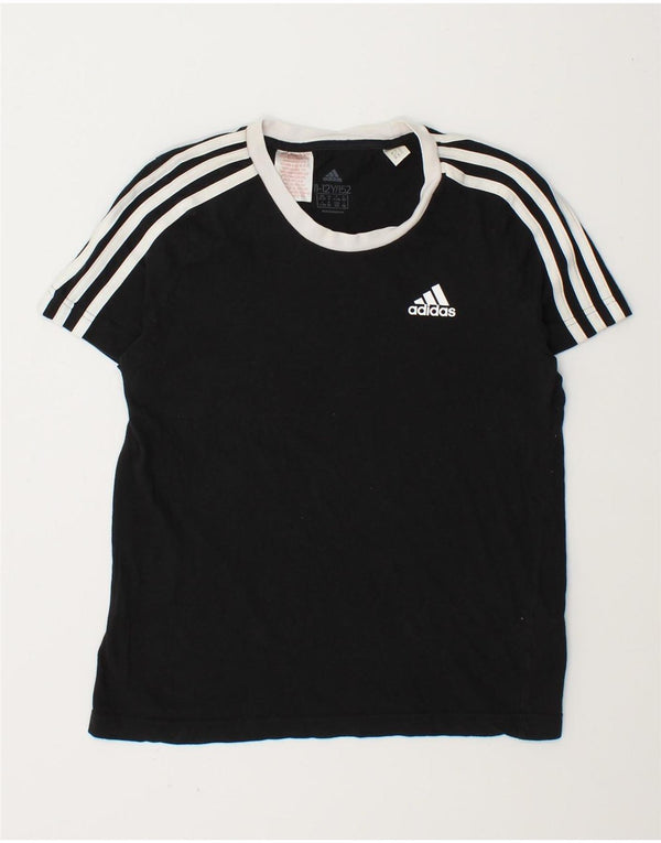 Camiseta Adidas Menino Top 11-12 Anos Algodão Preto