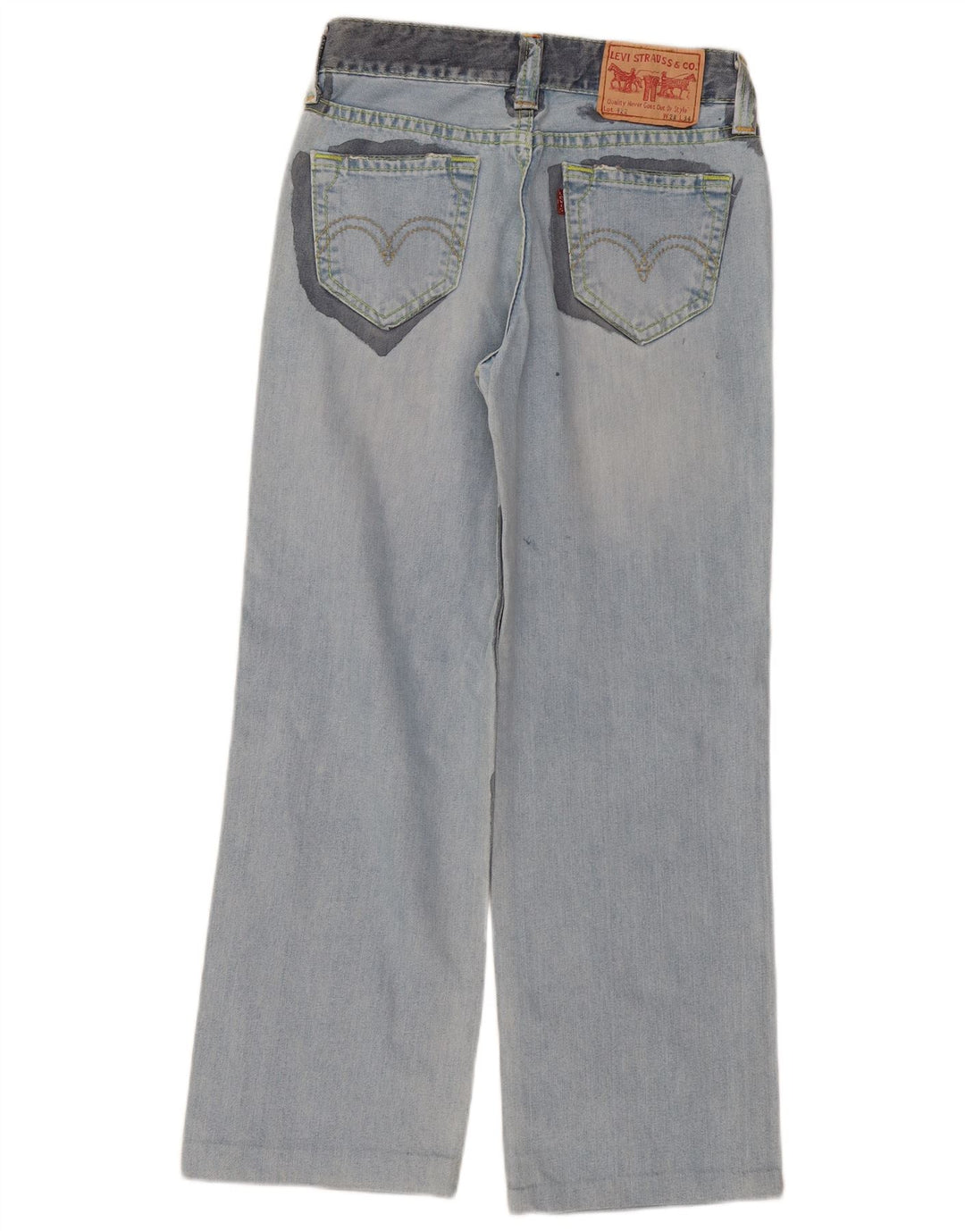 Calça jeans feminina Levi's 922 Straight W28 L30 azul algodão