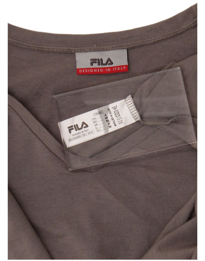 Camiseta masculina FILA Top cinza médio algodão