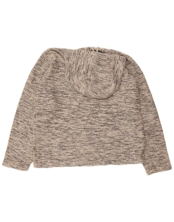 WEIRD FISH Mens moletom com capuz pequeno cinza manchado