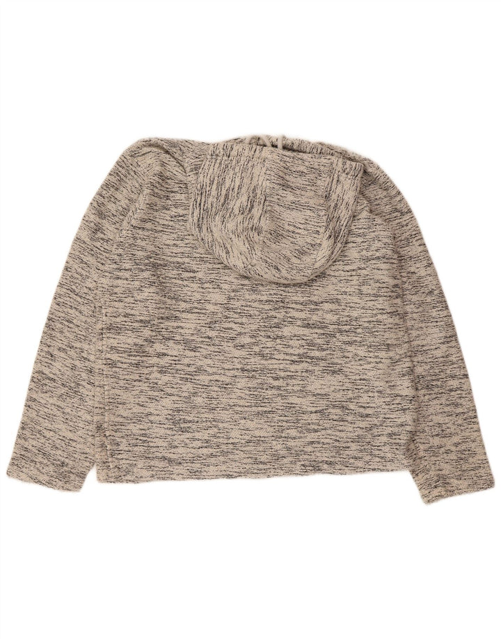 WEIRD FISH Mens moletom com capuz pequeno cinza manchado