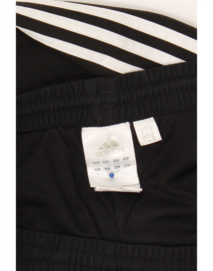 Calças de treino masculinas Adidas UK 46/48 XL poliéster preto