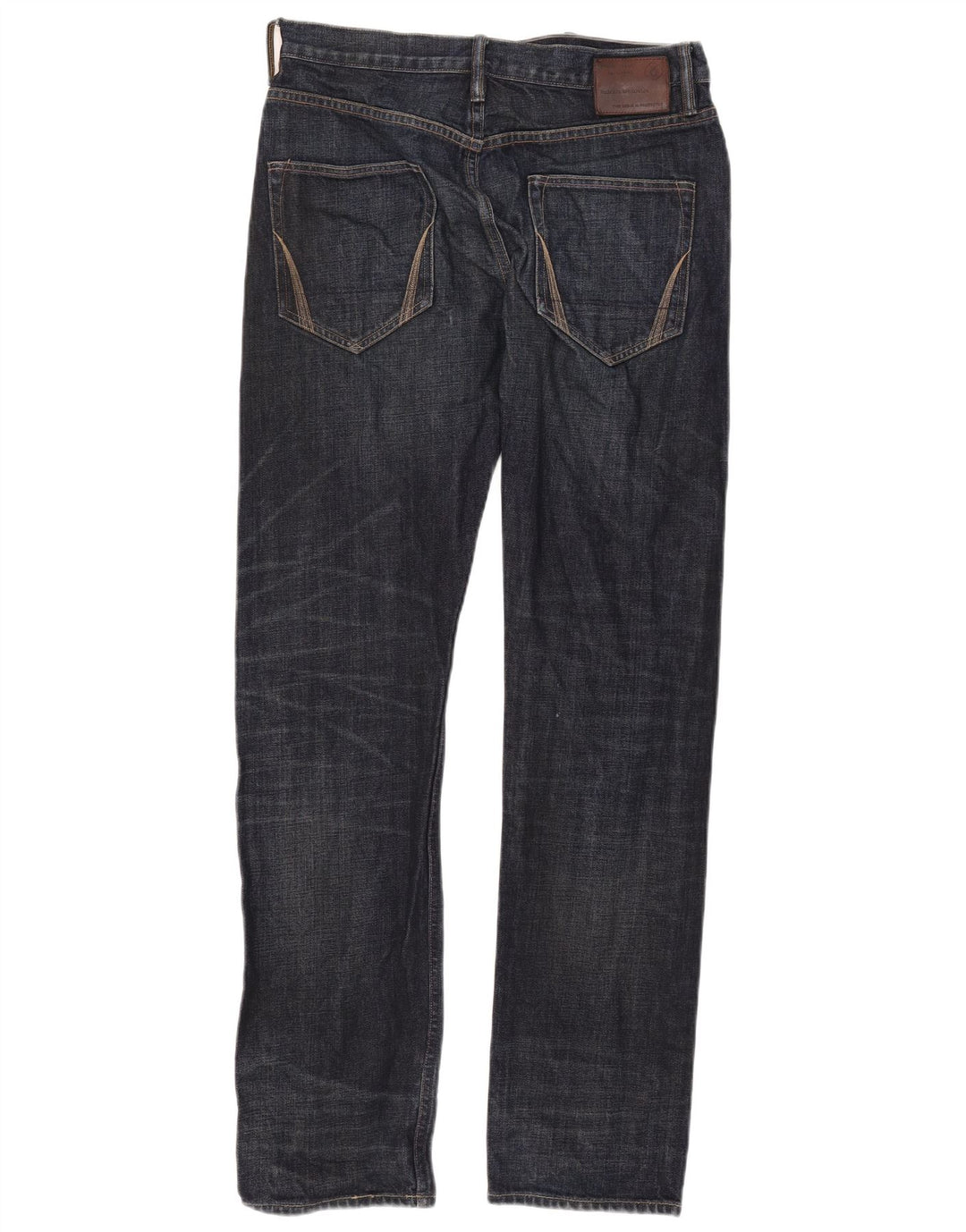 All Saints Mens Jeans Slim W32 L33 Azul Marinho Algodão