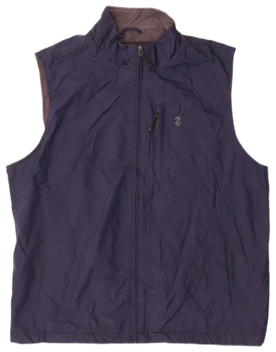 IZOD Masculino Utility Gilet UK 42 XL Poliéster Azul Marinho