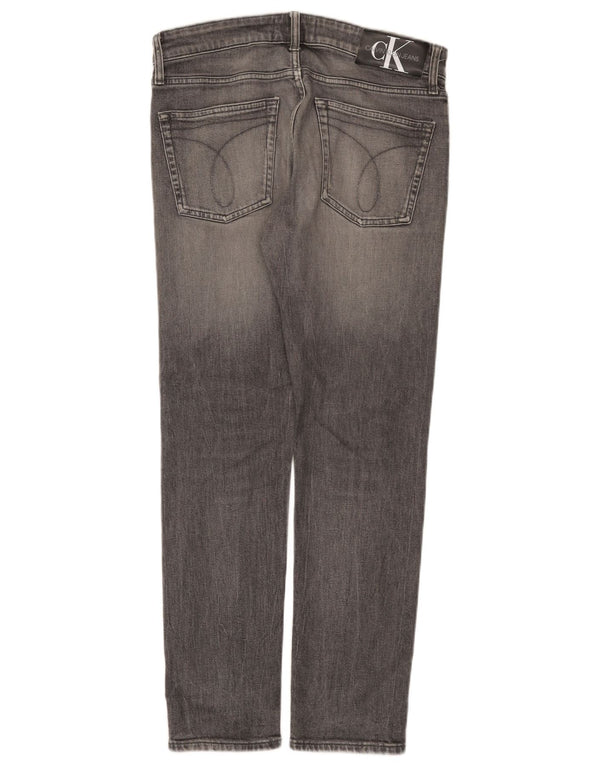 Calvin Klein Masculino Larston Slim Jeans W32 L30 Cinza Algodão